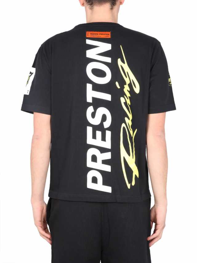 HERON PRESTON ヘロン プレストン Black/white Tシャツ メンズ 春夏