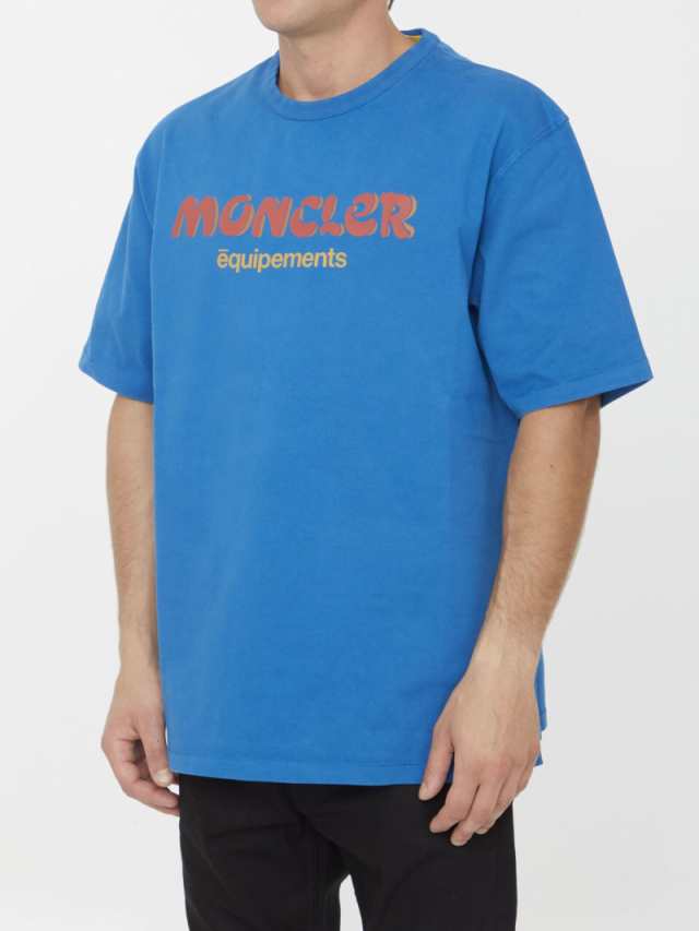 MONCLER モンクレール LIGHT BLUE Tシャツ メンズ 秋冬2023