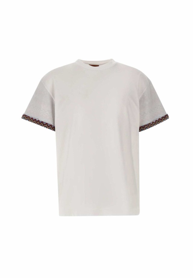 MISSONI ミッソーニ ホワイト WHITE Tシャツ メンズ 春夏2023 US23SL03