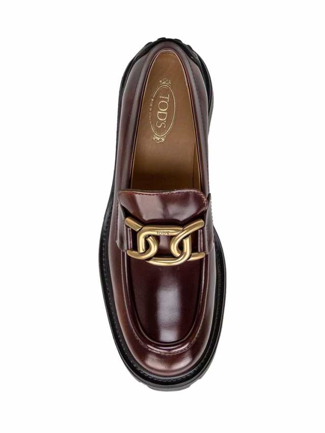 TODS トッズ Brown フラットシューズ レディース 秋冬2023