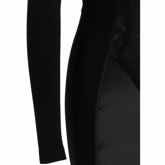 DOLCE＆GABBANA ドルチェ＆ガッバーナ Black Lace insert midi dress ドレス レディース 秋冬2022  F6ARFTFUGKFN0000 【関税・送料無料】｜au PAY マーケット