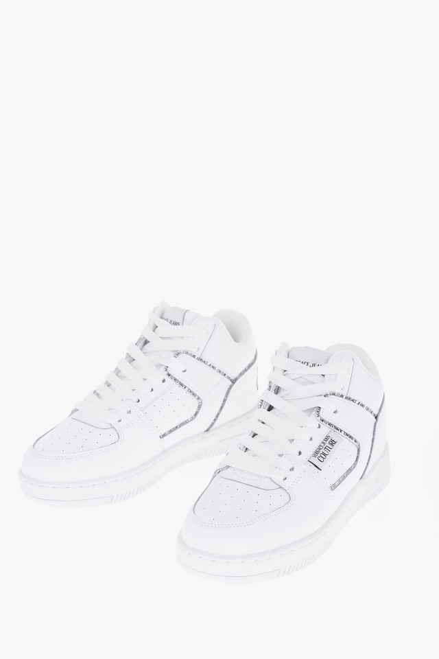 VERSACE ヴェルサーチ スニーカー 74VA3SJ1 ZP205 003 レディース JEANS COUTURE LEATHER MEYSSA  SNEAKERS WITH PRINTED CONTRASTI 【関｜au PAY マーケット