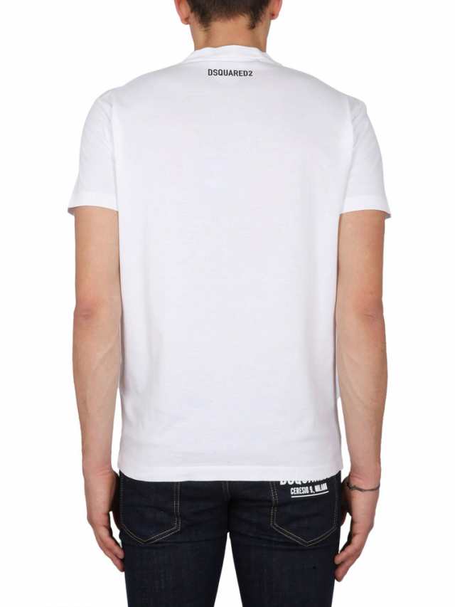 DSQUARED2 ディースクエアード ホワイト BIANCO Tシャツ メンズ 秋冬