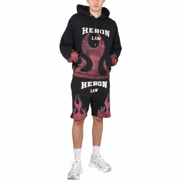 HERON PRESTON ヘロン プレストン ブラック NERO ショーツ メンズ 春夏