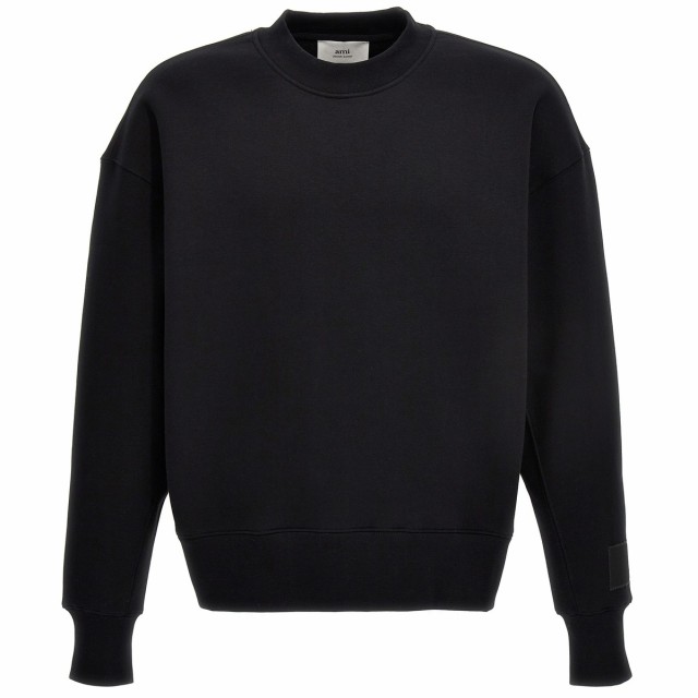 AMI PARIS アミ パリス ブラック Black Logo embroidery sweatshirt