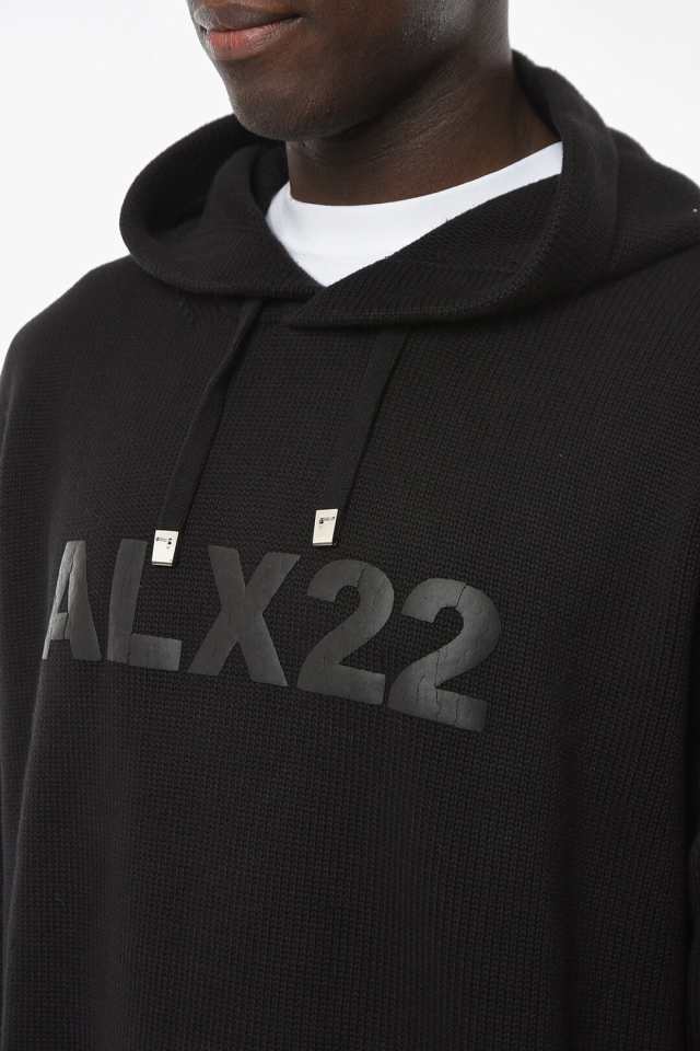 ALYX アリクス トレーナー AAMKN0127YA01 0 BLK0001 メンズ COTTON HOODED SWEATER WITH  CREPED LOGO 【関税・送料無料】【ラッピング無｜au PAY マーケット