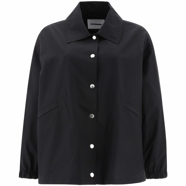 JIL SANDER ジルサンダー ブラック Black Logo jacket ジャケット レディース 秋冬2023  J04AM0001J45063001 【関税・送料無料】【ラッピ｜au PAY マーケット