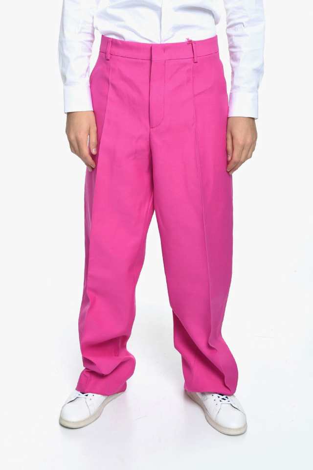 VALENTINO バレンチノ パンツ 1V0RBI958U1 UWT メンズ PINK PP CREPE COUTURE TROUSERS WITH  FRONT PLEAT 【関税・送料無料】【ラッピン｜au PAY マーケット