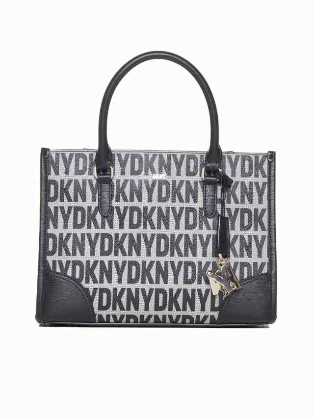 DKNY ダナキャランニューヨーク Black logo/black トートバッグ