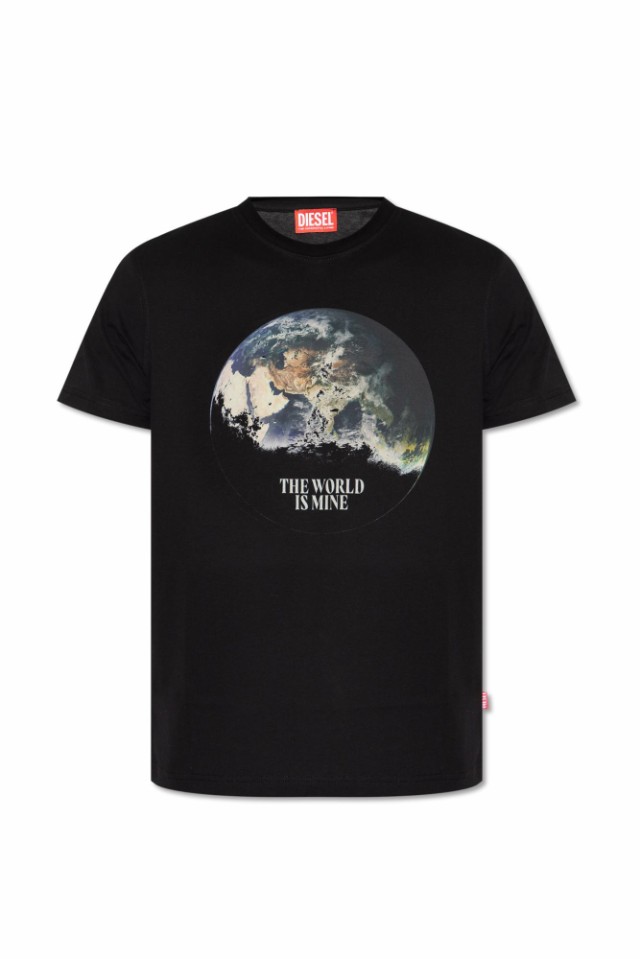 DIESEL ディーゼル ブラック Nero Tシャツ メンズ 秋冬2023 A03567