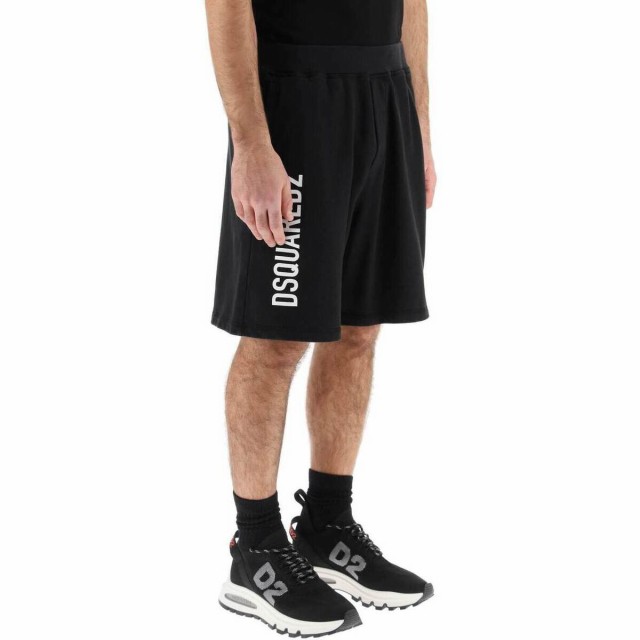 DSQUARED2 ディースクエアード Nero Dsquared2 jersey bermuda shorts