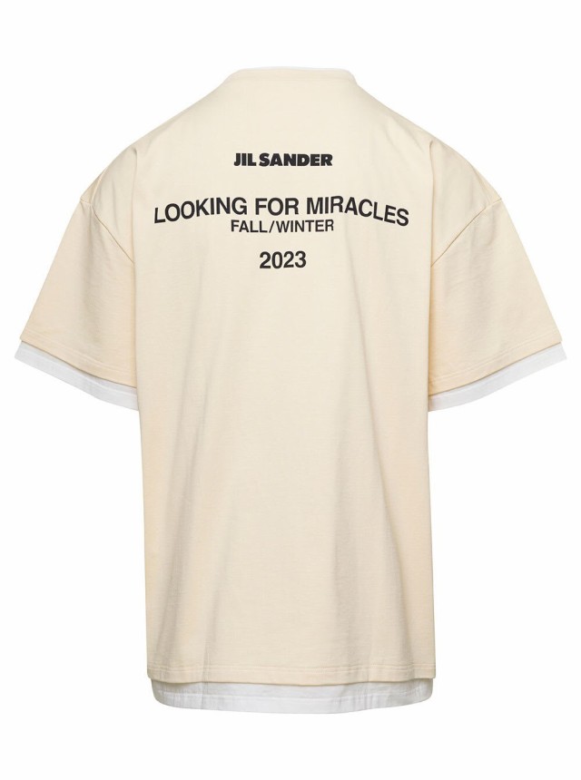 JIL SANDER ジル サンダー White Tシャツ メンズ 秋冬2023 J61GC0002JTN233276  【関税・送料無料】【ラッピング無料】 ia｜au PAY マーケット