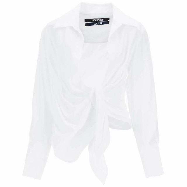 JACQUEMUS ジャックムス Bianco Jacquemus bahia tied-sash blouse