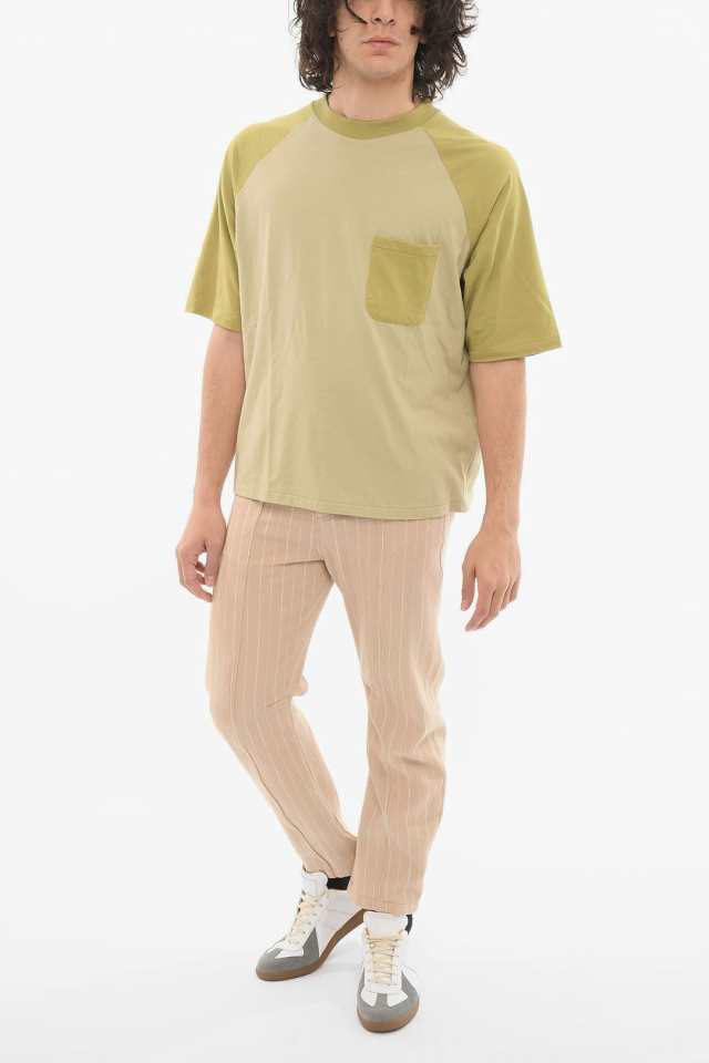 LEVIS リーバイス トップス A21390002 0 GREENS メンズ TWO-TONED T-SHIRT WITH CHEST POCKET  【関税・送料無料】【ラッピング無料】 dk｜au PAY マーケット