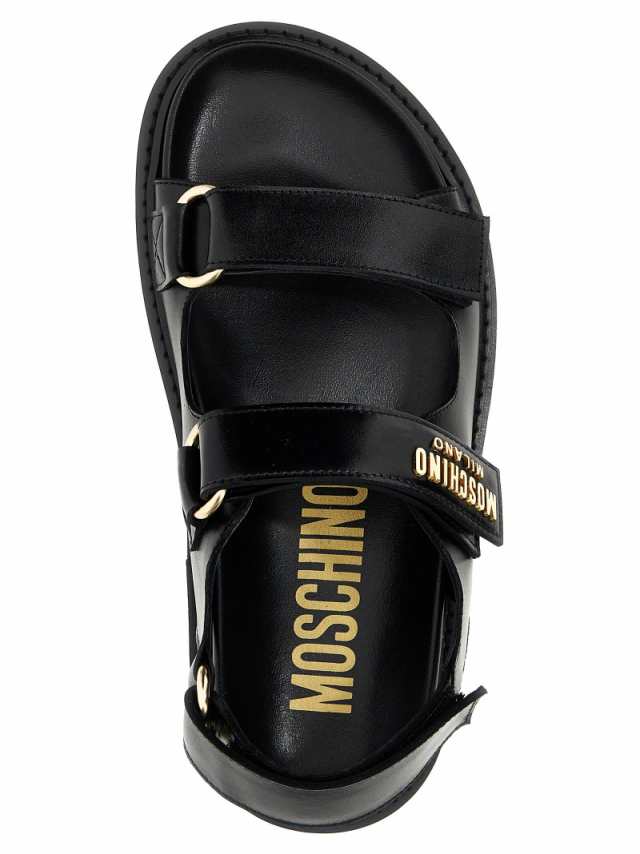 MOSCHINO モスキーノ ブラック Black サンダル レディース 秋冬2023