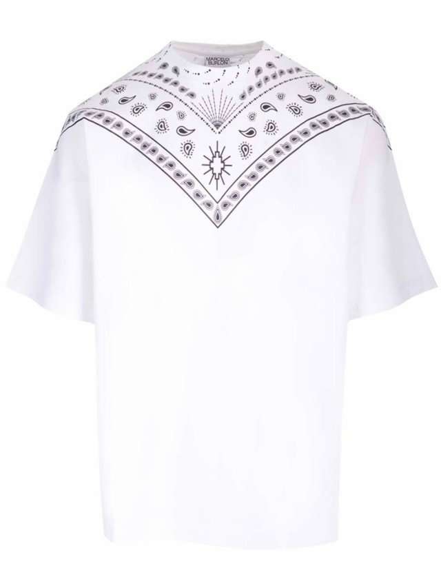 MARCELO BURLON マルセロ バーロン Tシャツ メンズ 秋冬2023 CMAA054F23JER00A 0110 WHITE BLAC  【関税・送料無料】【ラッピング無料】 i｜au PAY マーケット