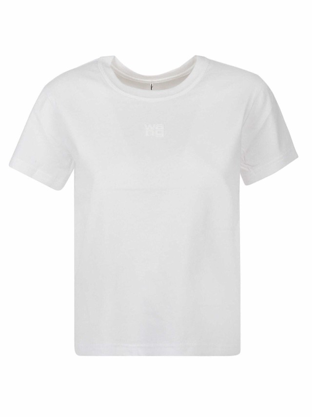 T BY ALEXANDER WANG ティー バイ アレキサンダー ワン ホワイト White Tシャツ レディース 春夏2023  4CC3221358 100 WHITE 【関税・送料｜au PAY マーケット