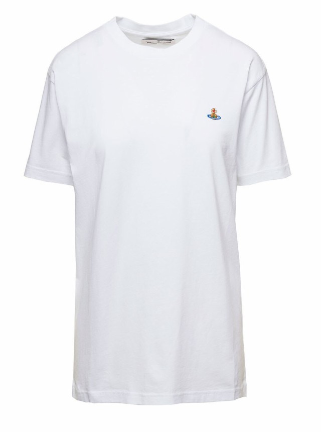 VIVIENNE WESTWOOD ヴィヴィアン・ウエストウッド ホワイト White Tシャツ レディース 秋冬2023  3G010013J001MA401GO 【関税・送料無料】｜au PAY マーケット