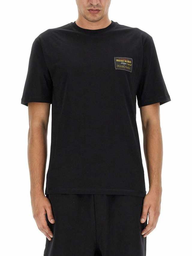 MOSCHINO モスキーノ ブラック Nero Tシャツ メンズ 秋冬2023 07175241