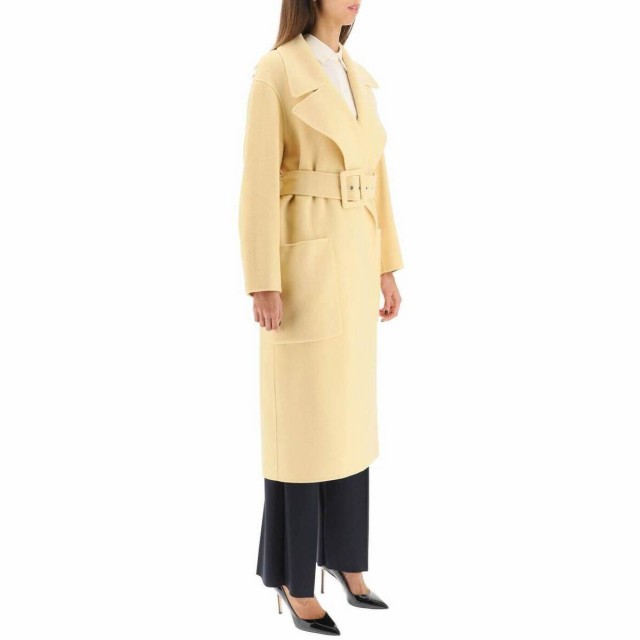 SPORTMAX スポーツマックス イエロー Giallo Sportmax bimba virgin wool belted coat コート  レディース 春夏2023 BIMBA 【関税・送料無｜au PAY マーケット