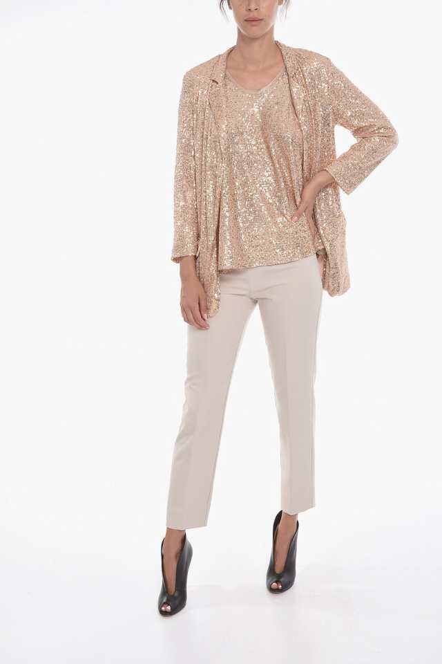 ALTEA アルテア ジャケット 2052510 61/R レディース SEQUINED JILLY BLAZER WITH FLAP POCKETS  【関税・送料無料】【ラッピング無料】 d｜au PAY マーケット