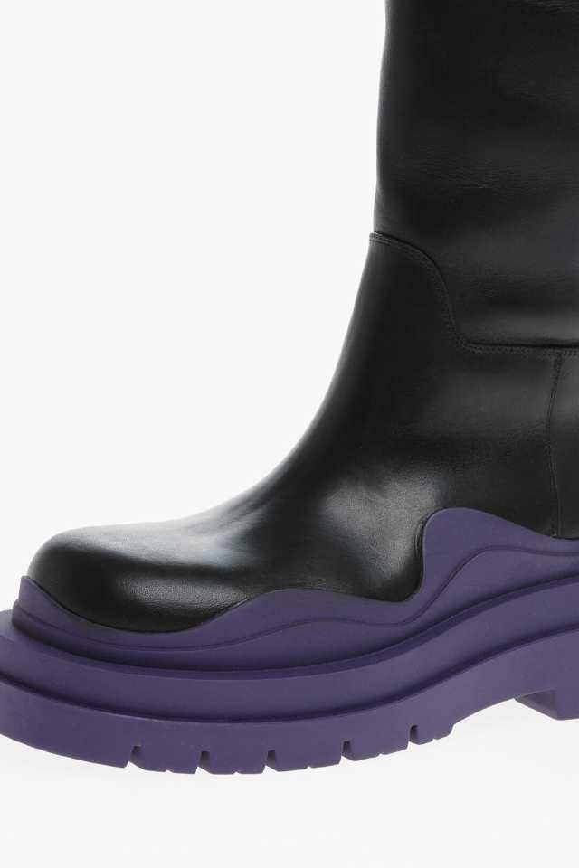 BOTTEGA VENETA ボッテガ ヴェネタ ブーツ 667917 VBS50 1293 レディース UNDER THE KNEE CHELSEA  BOOTS WITH CONTRASTING SOLE 【関税・｜au PAY マーケット