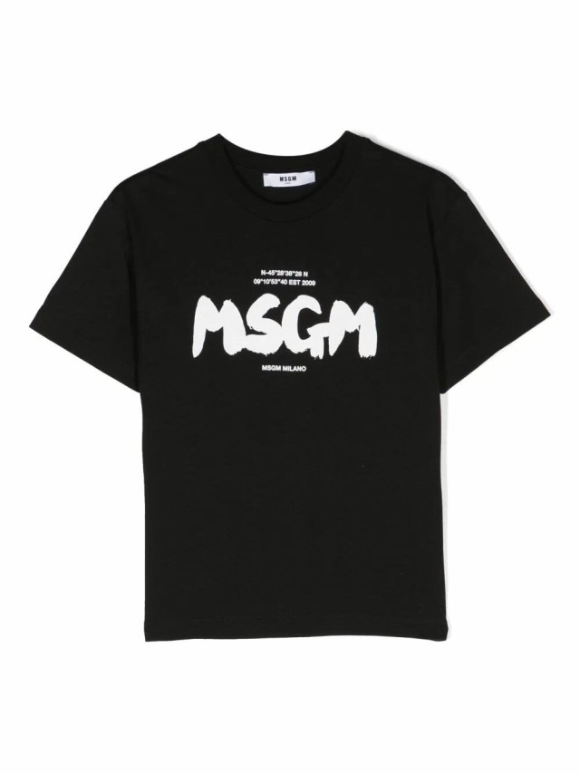 MSGM エムエスジーエム ブラック Nero トップス ボーイズ 秋冬2023 F3MSJBTH200 110 【関税・送料無料】【ラッピング無料】  ia｜au PAY マーケット