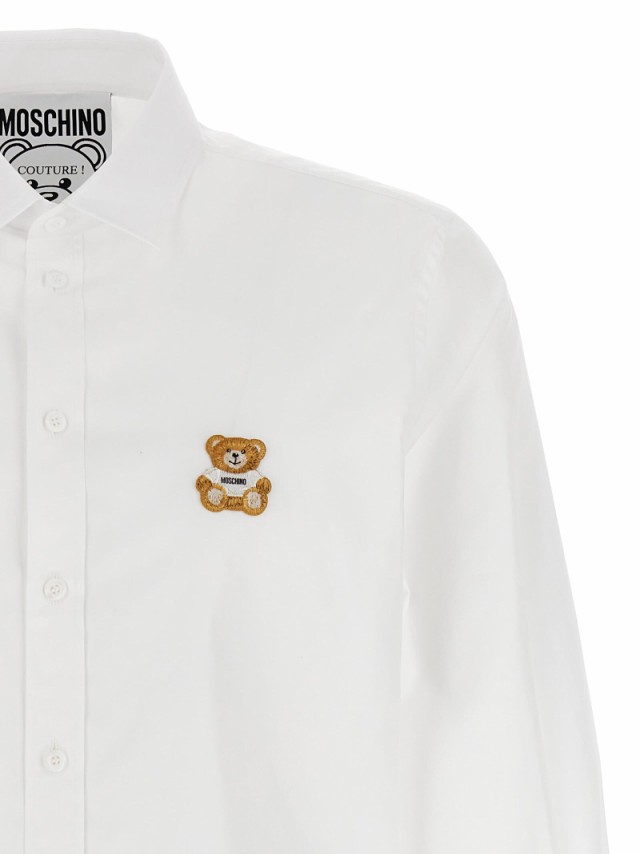 MOSCHINO モスキーノ ホワイト WHITE シャツ メンズ 秋冬2023 7035