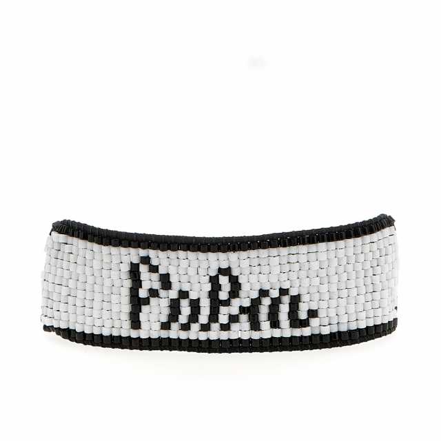 PALM ANGELS パーム エンジェルス White/Black Palm Beads bracelet