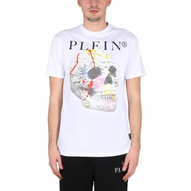 PHILIPP PLEIN フィリップ プレイン ホワイト BIANCO Tシャツ メンズ