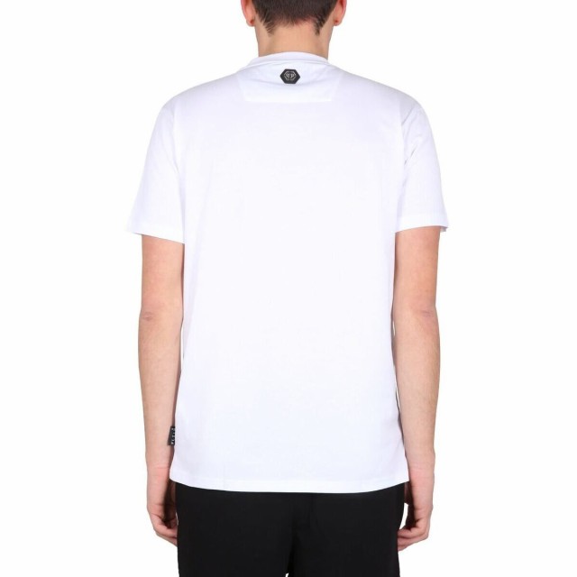 PHILIPP PLEIN フィリップ プレイン ホワイト BIANCO Tシャツ メンズ 春夏2023 SACCMTK6140_PJY002N01  【関税・送料無料】【ラッピング無｜au PAY マーケット