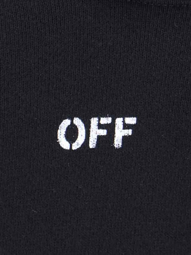 OFF WHITE オフホワイト ブラック Black ニットウェア メンズ 秋冬2023 OMBB085F23FLE001 1001  【関税・送料無料】【ラッピング無料】 ia｜au PAY マーケット