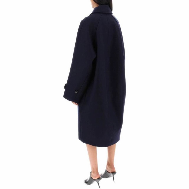 FERRAGAMO フェラガモ ブルー Blu Salvatore ferragamo wool cocoon coat コート レディース  秋冬2023 13C6440766812 【関税・送料無料】｜au PAY マーケット