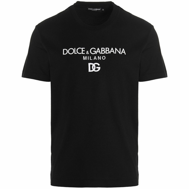 DOLCE＆GABBANA ドルチェ＆ガッバーナ Black DG Essential’ T-shirt Tシャツ メンズ 春夏2023  G8PD7ZG7B9XN0000 【関税・送料無料】【｜au PAY マーケット
