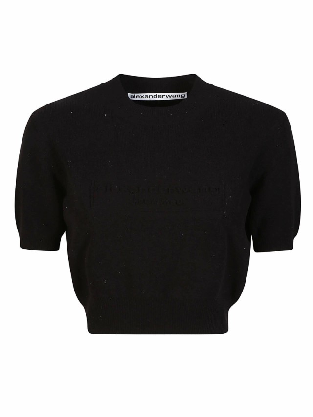 ALEXANDER WANG アレキサンダーワン ブラック Black Tシャツ レディース 秋冬2023 1KC3231037 001 BLACK  【関税・送料無料】【ラッピング｜au PAY マーケット