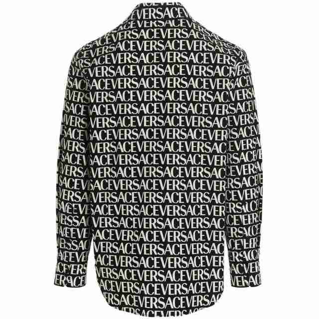 VERSACE ヴェルサーチ ホワイト White/Black シャツ メンズ 春夏2023 10085651A068075B040  【関税・送料無料】【ラッピング無料】 ia｜au PAY マーケット