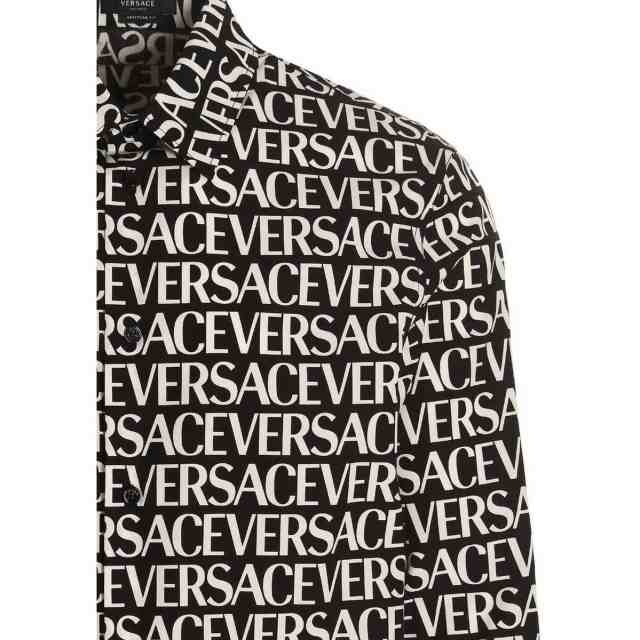 VERSACE ヴェルサーチ ホワイト White/Black シャツ メンズ 春夏2023 10085651A068075B040  【関税・送料無料】【ラッピング無料】 ia｜au PAY マーケット