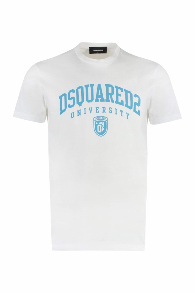 DSQUARED2 ディースクエアード ホワイト White Tシャツ メンズ 秋冬