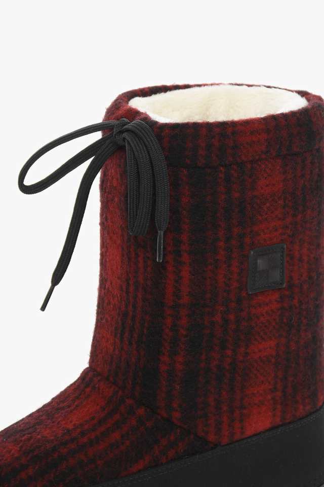 WOOLRICH ウールリッチ ブーツ COWF3140 WF220 W415 レディース WOOL BUFFALO CHECKED ARCTIC  SNOW BOOTS WITH NABUK DETAILS 【関税・送｜au PAY マーケット