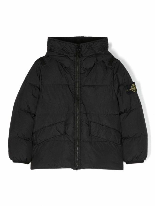 STONE ISLAND JUNIOR ストーン アイランド ブラック Nero ジャケット ボーイズ 秋冬2023 791640223 V0029  【関税・送料無料】【ラッピン｜au PAY マーケット