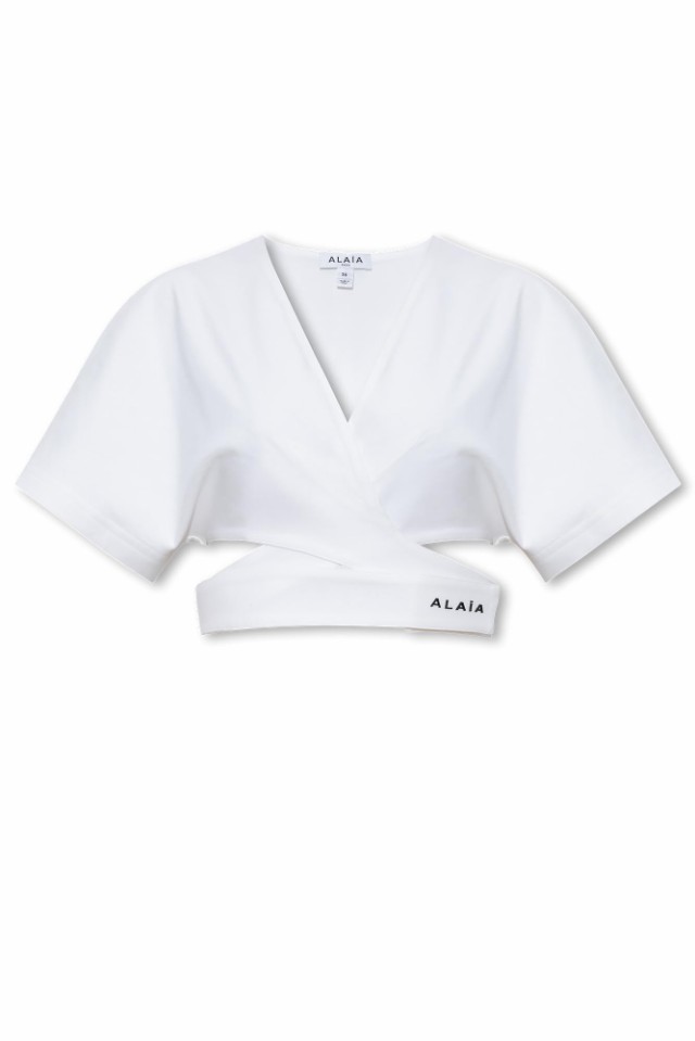 ALAIA アライア ホワイト Bianco トップス レディース 秋冬2023 AA9H04084J010 000  【関税・送料無料】【ラッピング無料】 ia｜au PAY マーケット