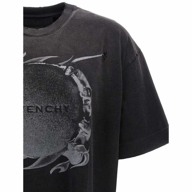 GIVENCHY ジバンシィ グレー Gray Logo print T-shirt Tシャツ メンズ 秋冬2023 BM71JT3YGA001  【関税・送料無料】【ラッピング無料】 ju｜au PAY マーケット