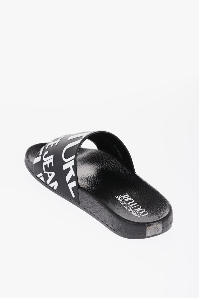 VERSACE ヴェルサーチ サンダル 74YA3SQ1 71352 899 メンズ JEANS COUTURE RUBBER SLIDES WITH  EMBOSSED LOGO 【関税・送料無料】【ラッ｜au PAY マーケット