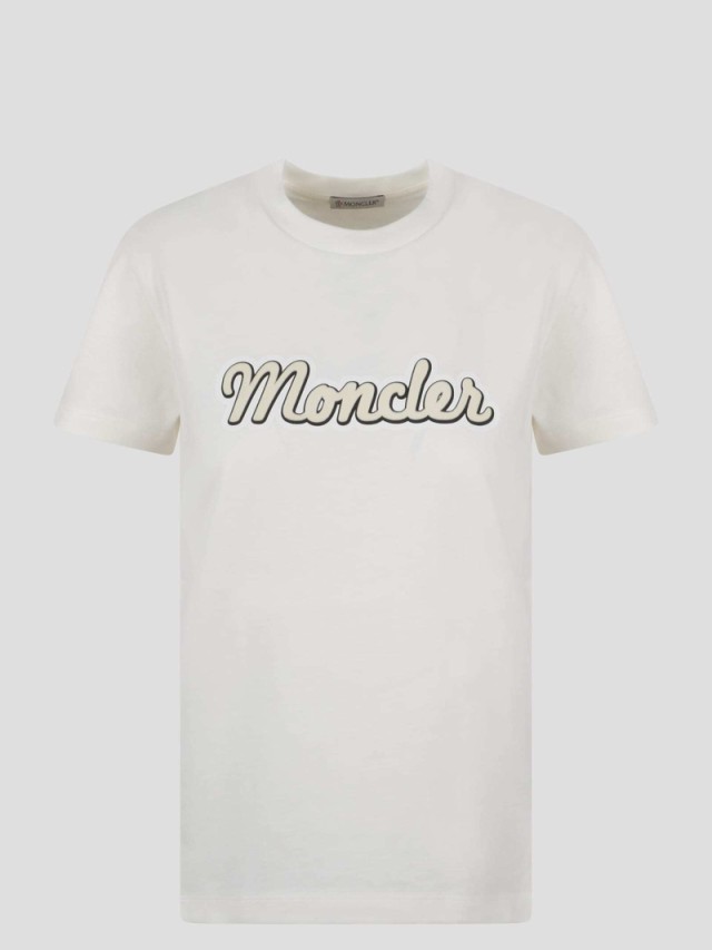 MONCLER モンクレール ホワイト White Tシャツ レディース 秋冬2023