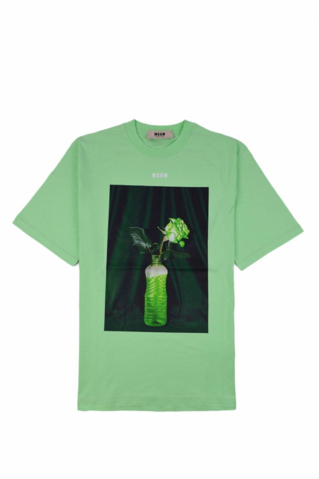 MSGM エムエスジーエム グリーン Verde Tシャツ メンズ 秋冬2023