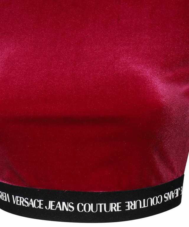 VERSACE JEANS COUTURE ヴェルサーチェ・ジーンズ・クチュール レッド red Tシャツ レディース 秋冬2022  73HAH218J0008_341 【関税・送料｜au PAY マーケット