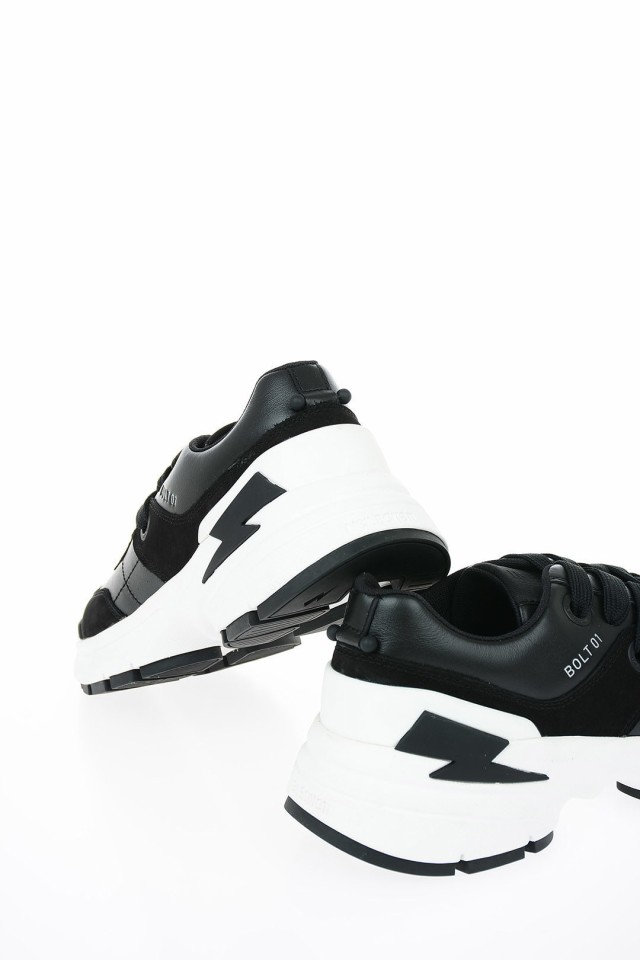 NEIL BARRETT ニール バレット スニーカー BCT316 L9003 524 メンズ LEATHER BOLT01 SNEAKERS  【関税・送料無料】【ラッピング無料】 dk｜au PAY マーケット