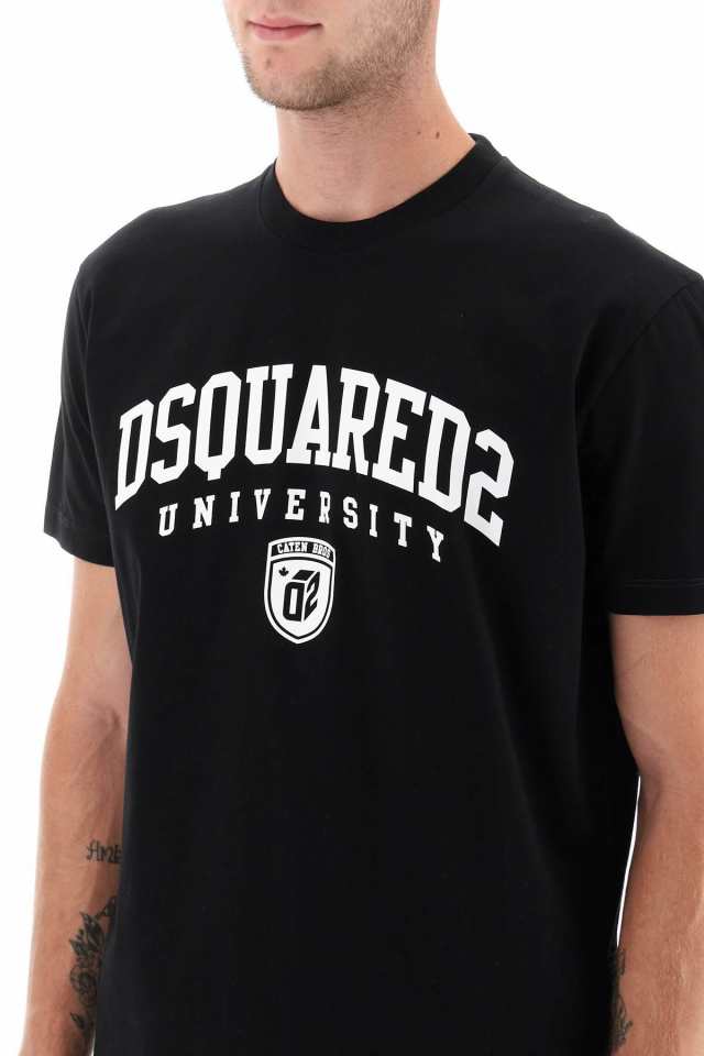 DSQUARED2 ディースクエアード ブラック BLACK Tシャツ メンズ 秋冬