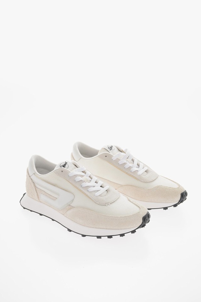 DIESEL ディーゼル スニーカー Y02873 P4428 T1007 メンズ TONE- ON TON MESH AND SUEDE  S-RACER LC LOW-TOP SNEAKERS WITH 【関税・送料｜au PAY マーケット