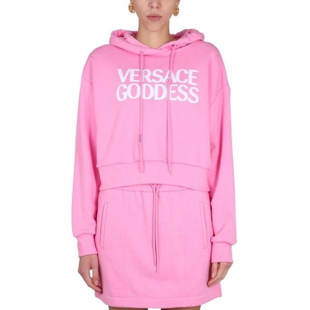 VERSACE ヴェルサーチ ピンク ROSA トレーナー レディース 春夏2023